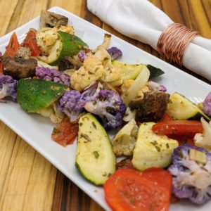 Italian Roasted Vegetables with Optional Parmigiano Cheese