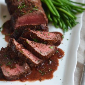 Roast Beef Tenderloin with Red Wine Sauce