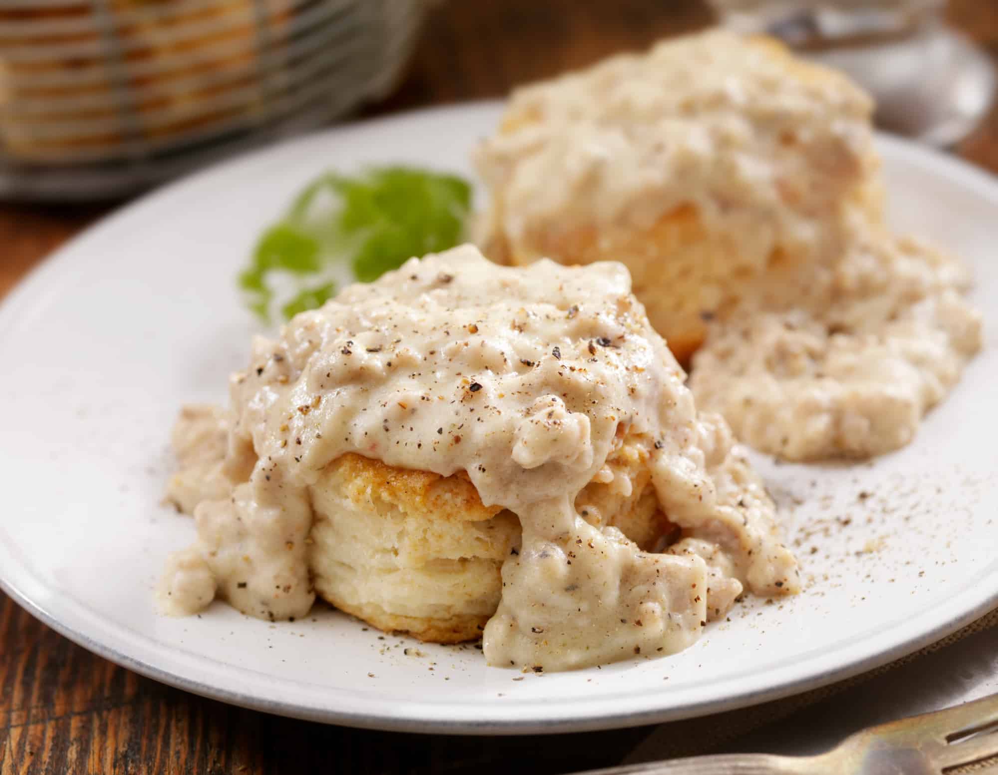 Biscuits and Maple Sausage Gravy