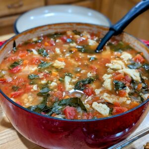 Lentil Soup with Collard and Cauliflower
