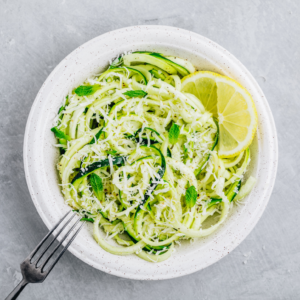 Vegetarian Parmesan Zucchini Noodles
