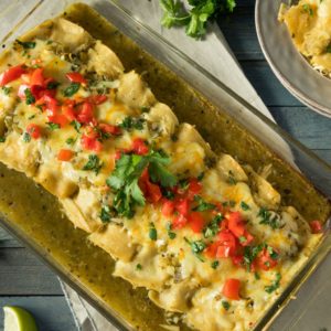 Green Chicken Enchiladas