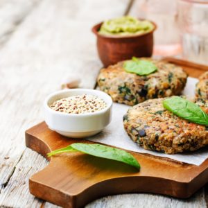 Baked Red Lentil Quinoa Fritters