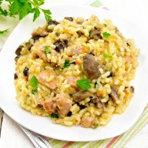 Electric Pressure Cooker Chicken and Vegetable Risotto