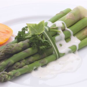 Steamed Asparagus with Tahini and Tarragon Sauce (Ayurvedic)