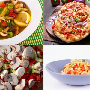 Vegetarian Package with Veggie Pizza, Soup and Risotto