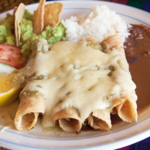 Creamy White Chicken Enchiladas