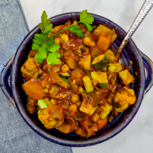 Low Calorie Moroccan Vegetable Tagine