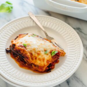 Lighter Italian Eggplant Parmesan