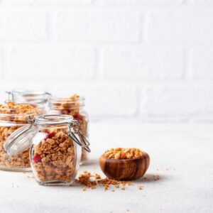 Homemade Granola Pecans and dried fruit