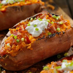 Enchilada Stuffed Sweet Potatoes
