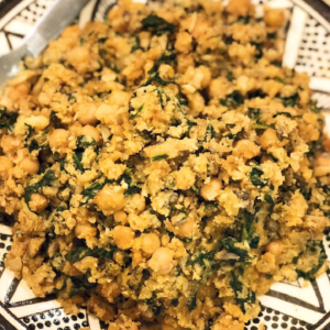 Mushroom and Spinach Cauliflower Rice