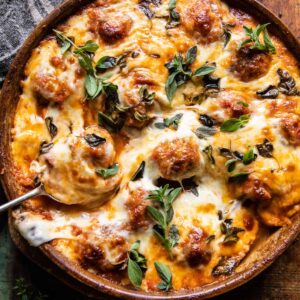 Baked Cheesy Italian Chicken Meatballs