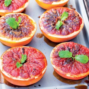 Broiled Grapefruit with Shredded Coconut