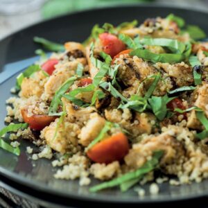 Balsamic Chicken Salad with Lemon Quinoa
