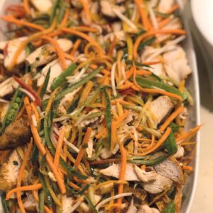 Clean Diet Chicken Salad with Spicy Peanut Sauce