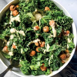 Kale Tahini Caesar Salad