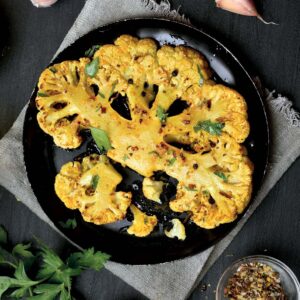 Clean Diet Herby Cauliflower Steaks with Crispy Shallots