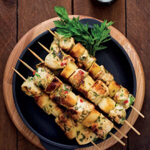 Grilled Chicken-Apricot Skewers