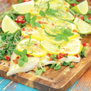Clean Diet Spicy Lemon-Cilantro Baked Cod