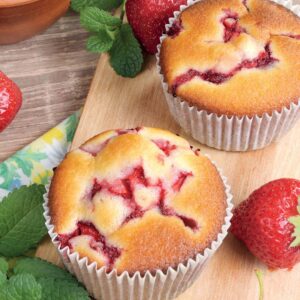 Clean Diet Strawberry Muffins