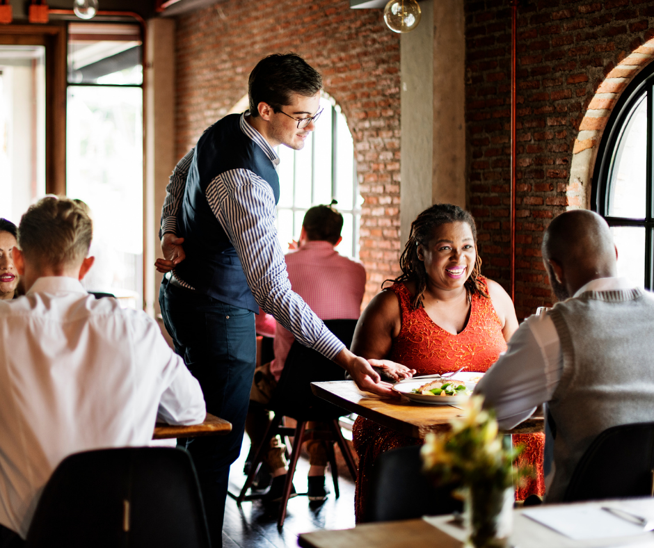 waiter taking order in los angeles