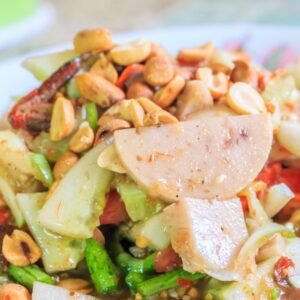 Thai Cucumber Salad with Basil and Peanuts