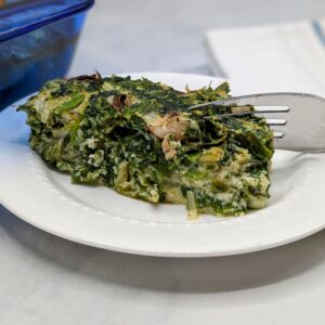 Egg White, Spinach, Mushrooms and Onion Frittata