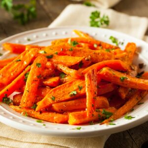 Roasted Carrots with Fresh Ginger and Orange