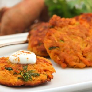 Baked Sweet Potato Latkes