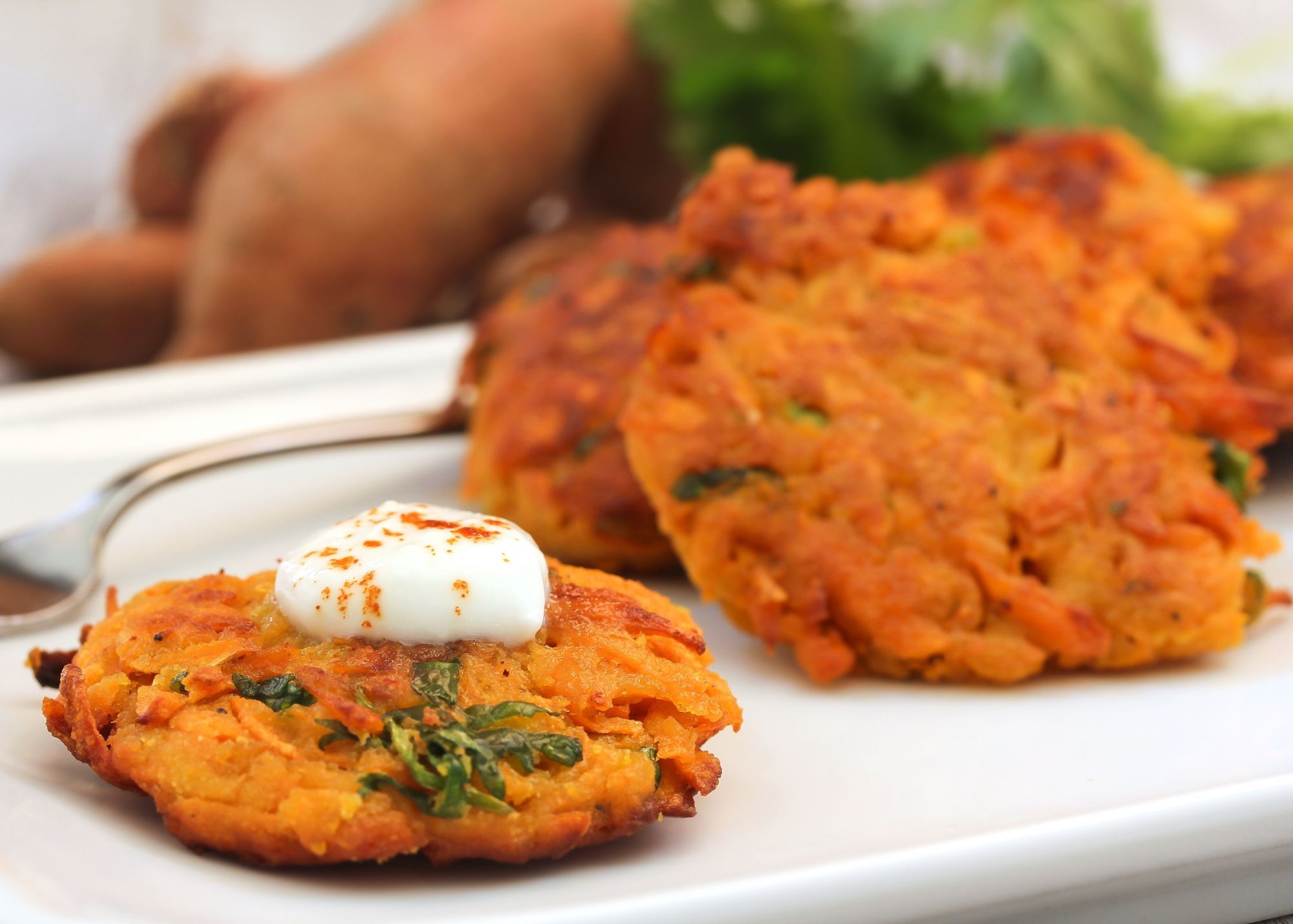 Fried Sweet Potato Latkes