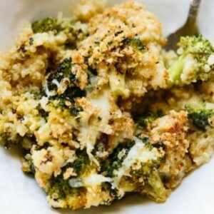 Roasted Broccoli Casserole with Quinoa