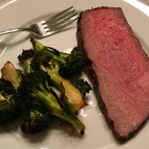 Broiled Sirloin Steak with Broccoli