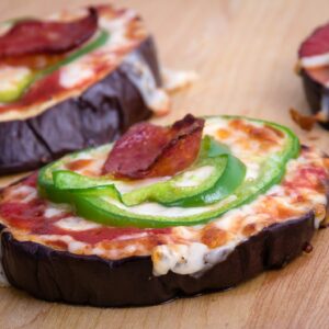 Low Carb Eggplant Pizza