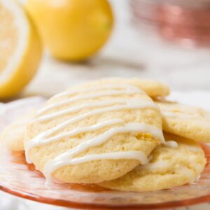 Lemon Ricotta Cookies with Lemon Glaze