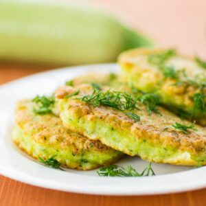 Fried Zucchini Fritters with Feta and Dill
