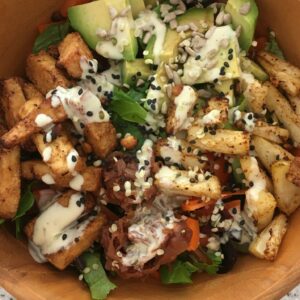 Vegan Buffalo Tempeh Salad