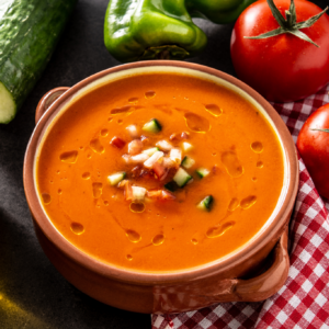 Lower carb Gazpacho Cold Soup
