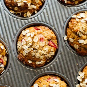 Strawberry Oat Muffins