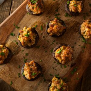 Sausage Stuffed Mushroom Caps