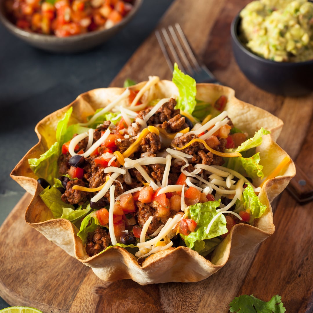 Chili taco salad