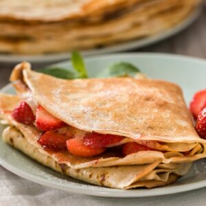 Peanut Butter Strawberry Banana Quesadilla