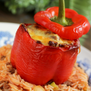 chili stuffed bell pepper chili stuffed bell pepper