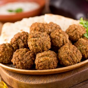 Butternut Squash Falafel with Tahini Maple Sauce