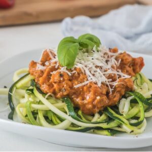 Zoodles with Meat Ragu