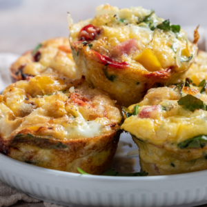Little Black Dress Egg Muffins with Bacon