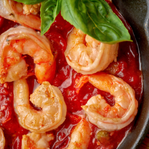 Shrimp Sauté in Garlic Tomato Sauce