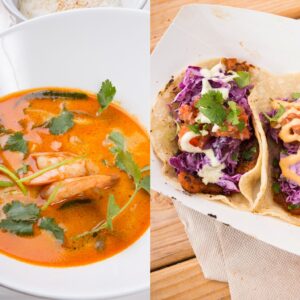 Tilapia Fish Tacos and Thai Coconut Fish Soup