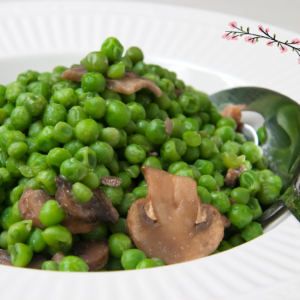 Sautéed Peas and Mushrooms