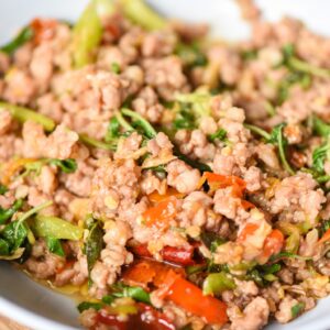 Egg Roll in a Bowl with Brown Rice